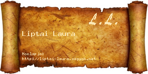 Liptai Laura névjegykártya