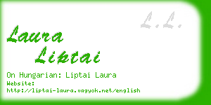 laura liptai business card